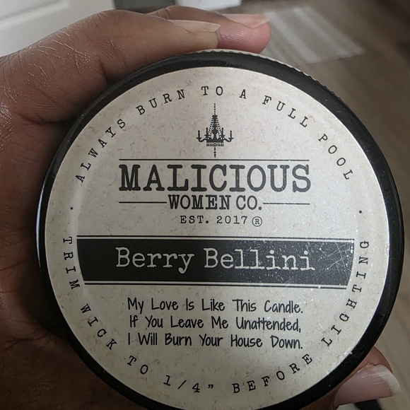 Malicious Women Co. Happy Birthday Berry Bellini Candle - Picture 2 of 7